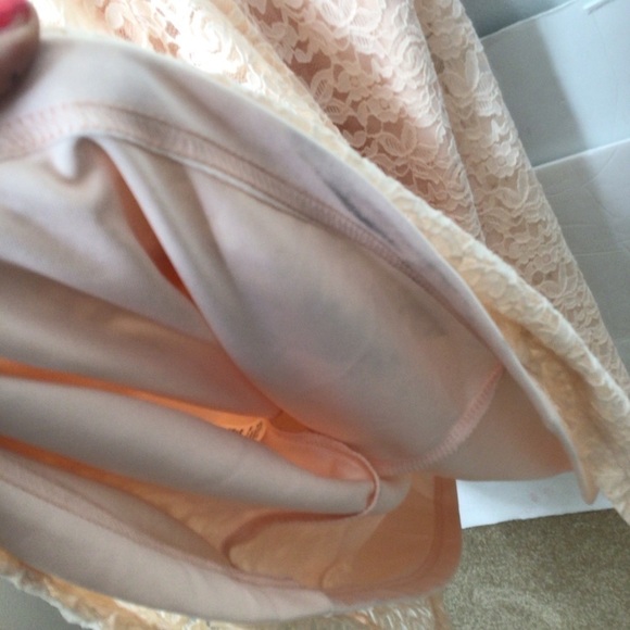 NWT new with tags lulu’s dress ephemeral allure peach lace xl sold out rare - Picture 15 of 16